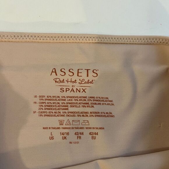 Spanex Asset red hot label large half slip cream - Picture 4 of 8